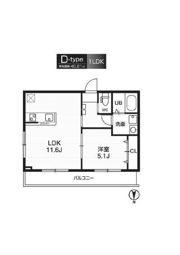 レピュア大鳥居の間取り画像