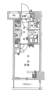 スカイコート品川大崎の間取り画像