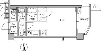 レジディア大井町Ⅱの間取り画像
