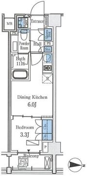 アクアレジデンス錦糸町の間取り画像