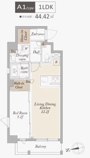 アジールコート武蔵新田の間取り画像