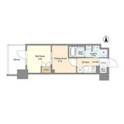 ジオエント上野稲荷町の間取り画像