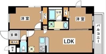 JU TOWER FRONT 亀沢の間取り画像