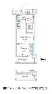 J．GRAN Court 品川西大井WESTの間取り画像