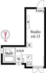 アパートメントクロ三軒茶屋の間取り画像