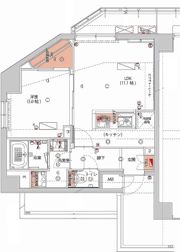 ハーモニーレジデンス神楽坂ヒルズsecondの間取り画像