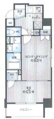 日神デュオステージ新宿外苑東通りの間取り画像