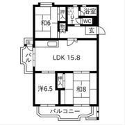 明石大窪住宅4号棟の間取り画像