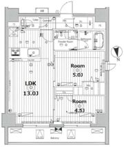 プロスタイルウェルス品川戸越MDの間取り画像