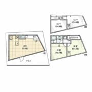 鵜の木戸建の間取り画像