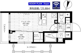 グランドコンシェルジュ三宿アジールコートの間取り画像