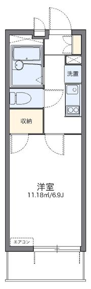 レオパレスバーディーの間取り画像