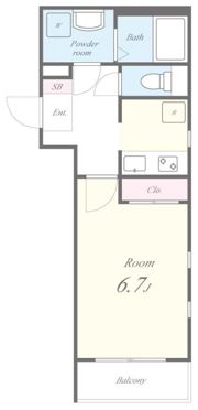 FLレジデンス品川Ⅰの間取り画像