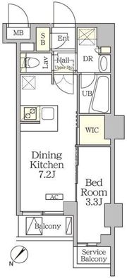アジールコート池尻大橋の間取り画像