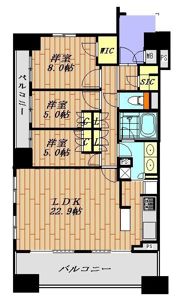 ザ・晴海レジデンス 710号室の間取り画像