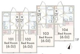 アザーレ・アサンテ日吉Aの間取り画像