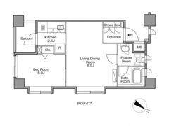 レジディアタワー中目黒の間取り画像