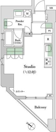 オープンレジデンシア品川の間取り画像