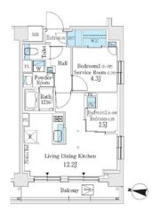 J．GRAN Court 品川西大井WESTの間取り画像