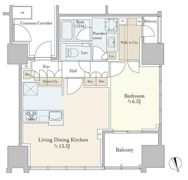 プラウド新虎通りの間取り画像