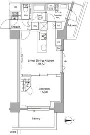 ザ・パークハビオ三軒茶屋の間取り画像