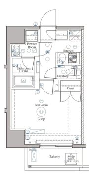 DIPS上野NORTHの間取り画像