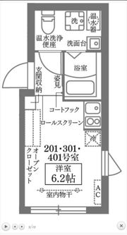 COCOCUBE洗足池の間取り画像