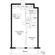 ラ・ペルラ柿の木坂の間取り画像