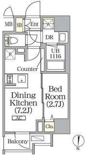 ボアビスタ上野御徒町の間取り画像