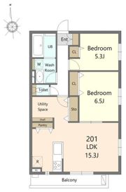 LotusⅡの間取り画像