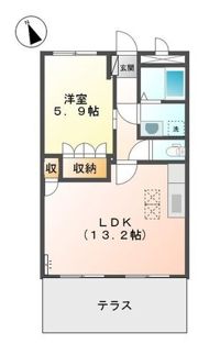 アベニール細江の間取り画像
