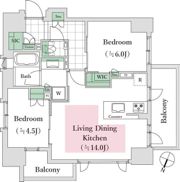 シティハウス南品川の間取り画像