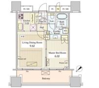 パークコート千代田富士見ザタワーの間取り画像