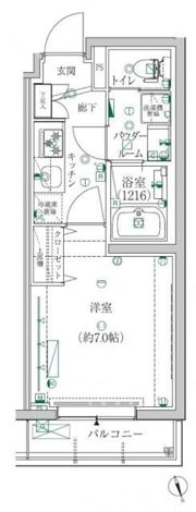 クレイシア都立大学クラッセの間取り画像