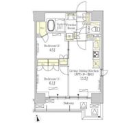 パークアクシス秋葉原Eastの間取り画像