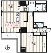 ビバリーホームズ秋葉原の間取り画像