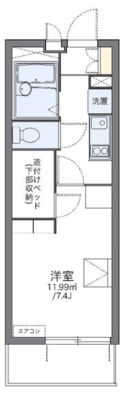 レオパレスK＆Hの間取り画像