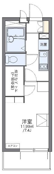 レオパレスK＆Hの間取り画像