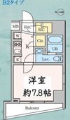 ドゥーエ西大島Ⅲの間取り画像