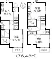 江戸川区平井2丁目ヘーベルハウスの間取り画像
