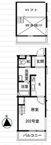 LUCE桜上水の間取り画像