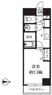 HF銀座レジデンスEASTⅡの間取り画像