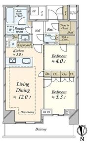 ベイズタワー＆ガーデンの間取り画像