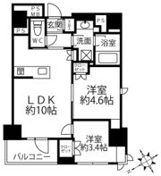 クリオラベルヴィ新富町の間取り画像