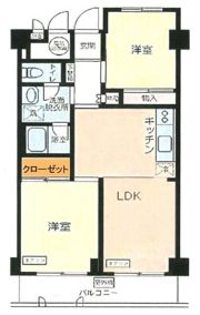 日商岩井日本橋浜町マンションの間取り画像