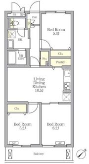 メゾンカルム中落合Southの間取り画像