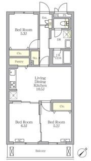メゾンカルム中落合Southの間取り画像