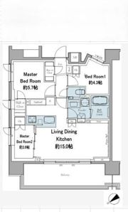 クレストコート東中野の間取り画像
