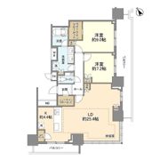 Brillia Tower浜離宮の間取り画像