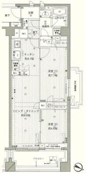 コスモリード西馬込の間取り画像